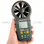 Anemometro Mastech indicacion flujo aire