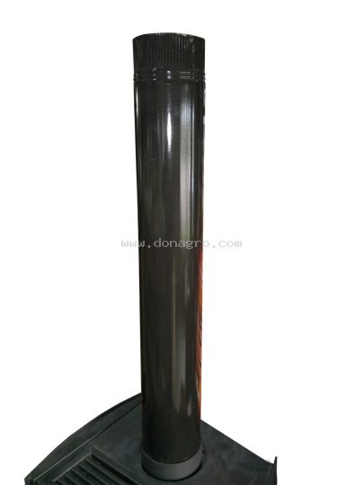 Caño para Salamandra Enlozado Negro de 6