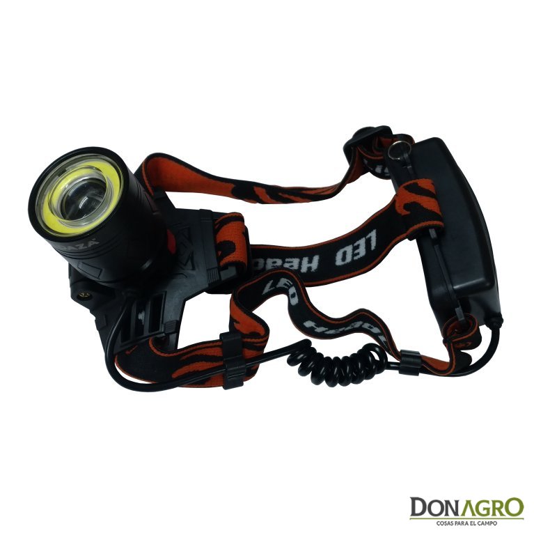 linterna minero recargable usb 12v profesional