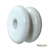 Aislador Carretel Porcelana