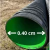 Tubo Alcantarilla PEAD ECOLINE Extremo Liso 0.40 cm x 6 mts