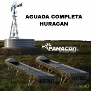 Aguada Completa HURACAN (Molino + Tanque + 2 Bebederos 5mts)