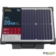 Electrificador Solar c/batería 20km 2.00j PEL S2000