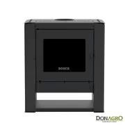 Estufa a Leña Bosca Gold 500 Black Vision Charcoal 10.318Kcal