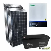 Kit Energia Solar para Casa 3000w Full 4 Paneles 1 Bateria Litio 24v (NRG) (120 dias)