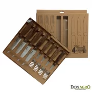 Set de 4 Cuchillos y 4 Tenedores para Asado