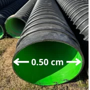 Tubo Alcantarilla PEAD ECOLINE Extremo Liso 0.50 cm x 6 mts