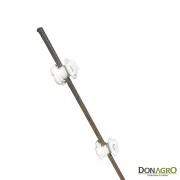 Varilla Hierro 10mm c/2 Aisladores