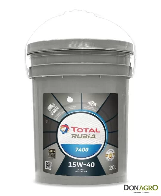 Aceite RUBIA 7400 15W-40 TOTAL 20 LTS