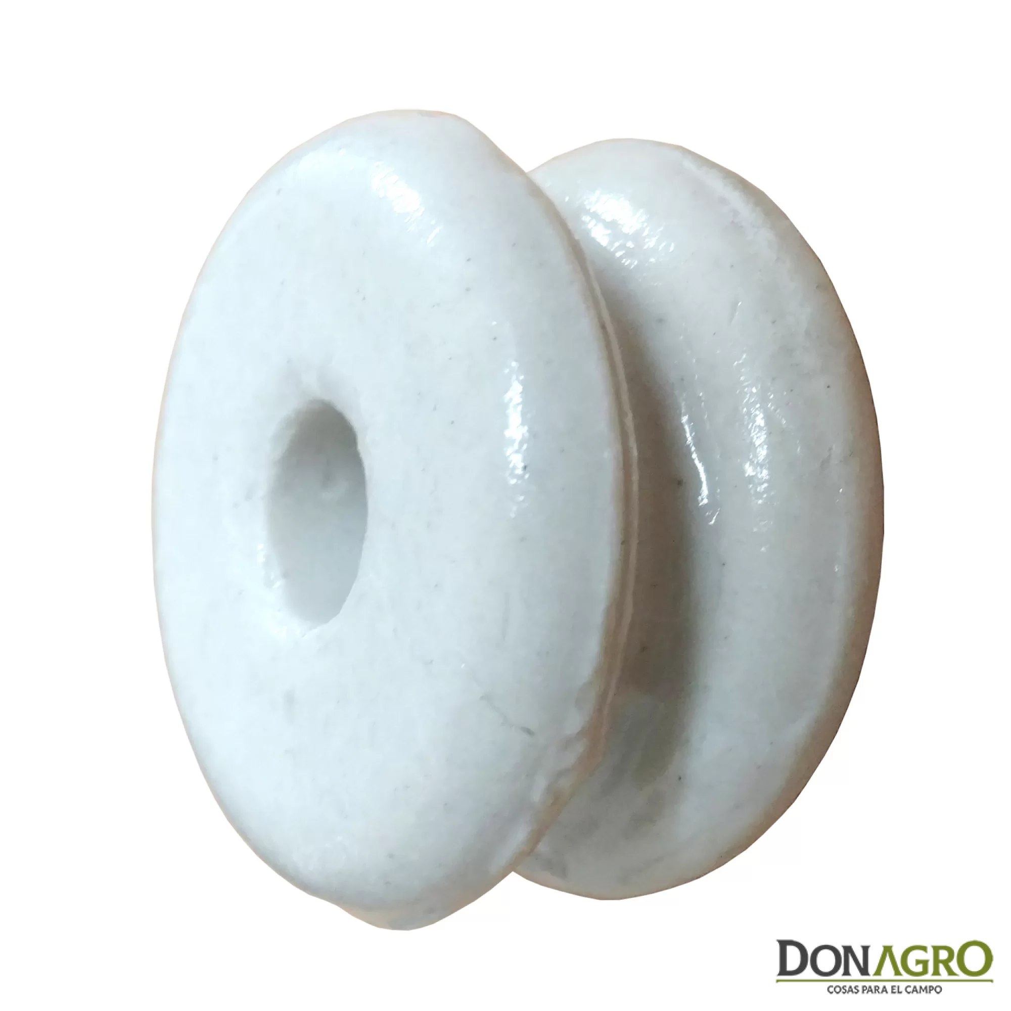 Aislador Carretel Porcelana