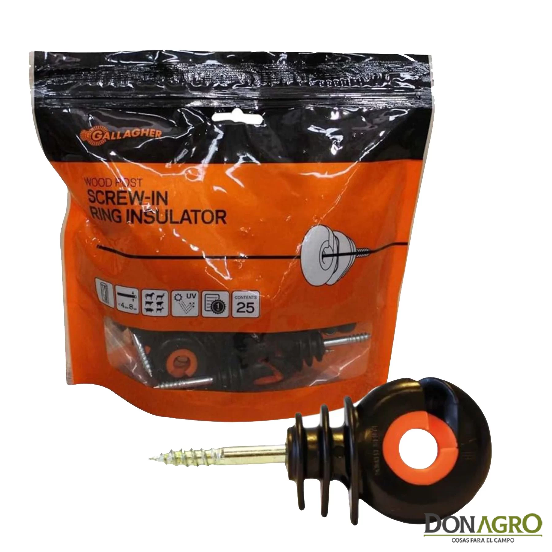 Aislador Separdor Screw in Ring GALLAGHER X 25u