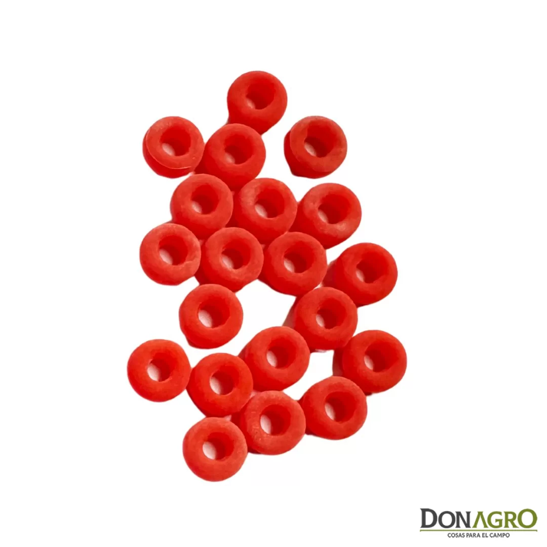 Anillos elastrator para castrar X 100 Unid. Rojos