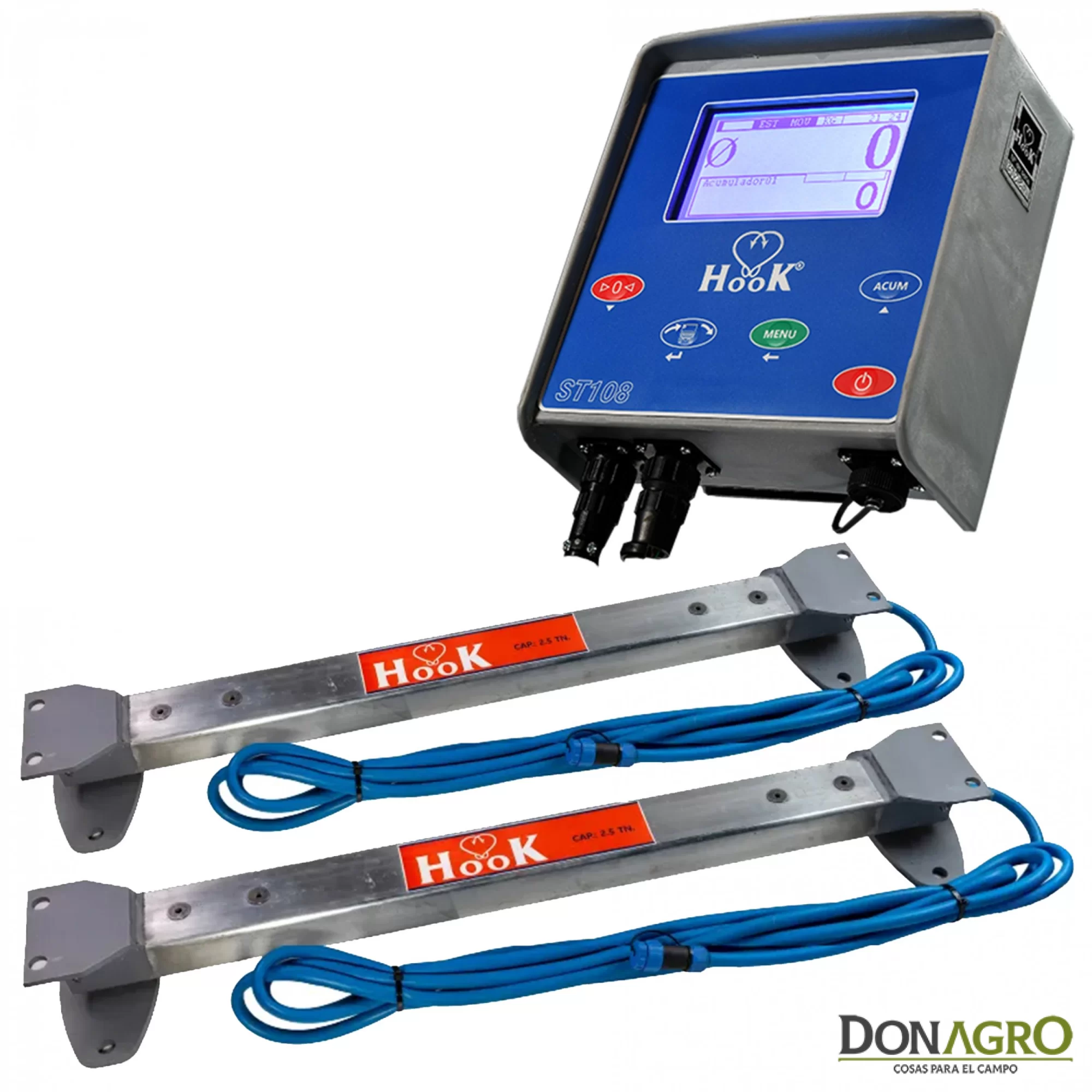 Balanza Hacienda Barras Galvanizadas 105cm Hook ST108 2500kg
