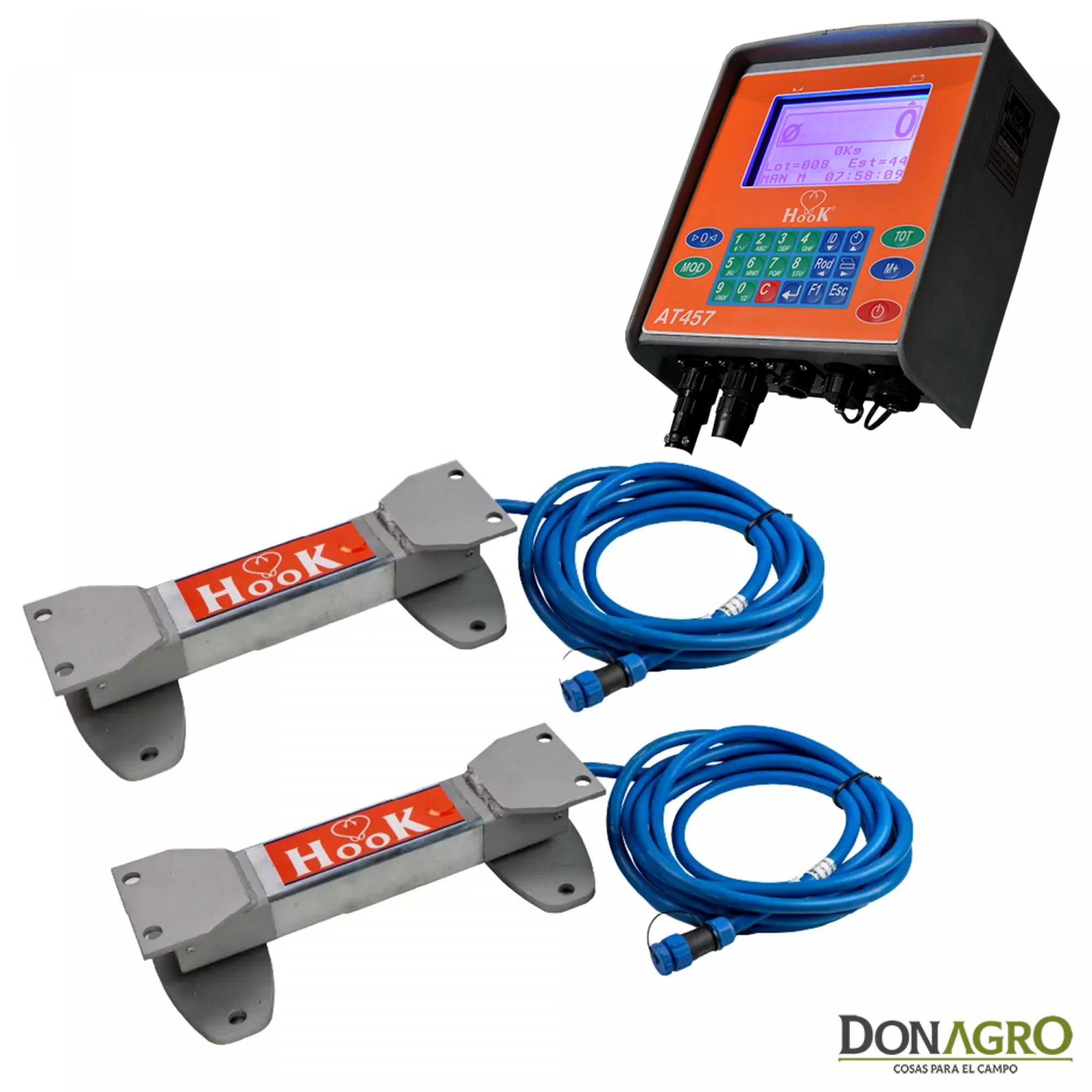 Balanza Hacienda Barras Galvanizadas 40cm Hook AT457 2500kg