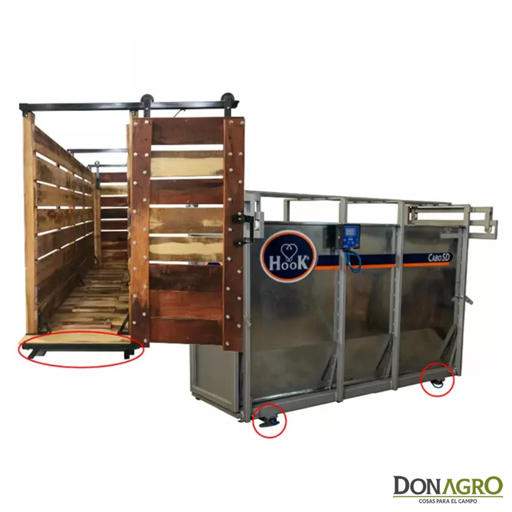 Balanza Hacienda Barras Galvanizadas 90cm Hook ST108 2500kg