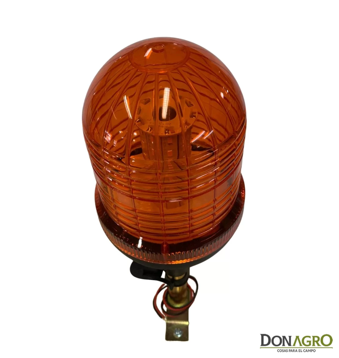 Baliza Agricola Vial LED Ambar Oval 12v/24v sin Soporte