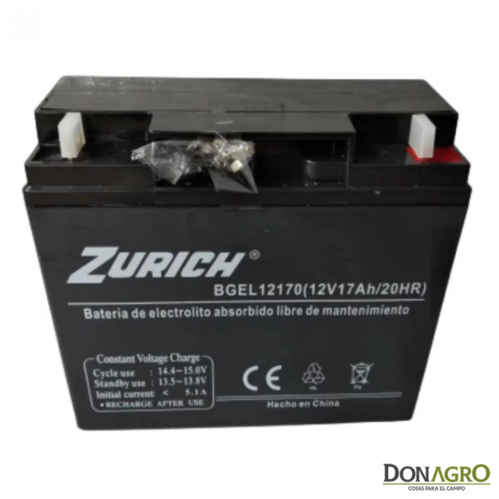 Bateria de Gel 12v 17 Amp. Zurich