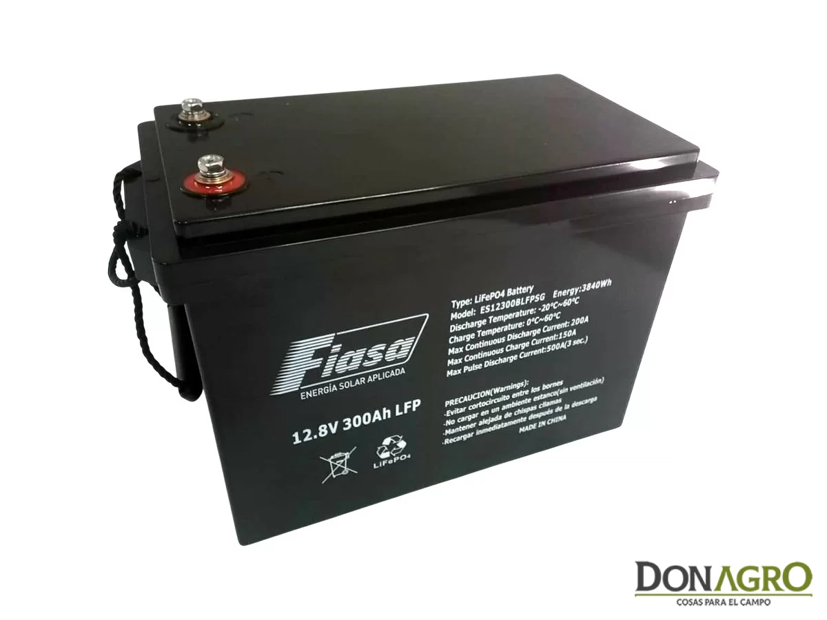 Batería de Litio Fiasa 12.8v 300A/h 12300BLFP LITIO