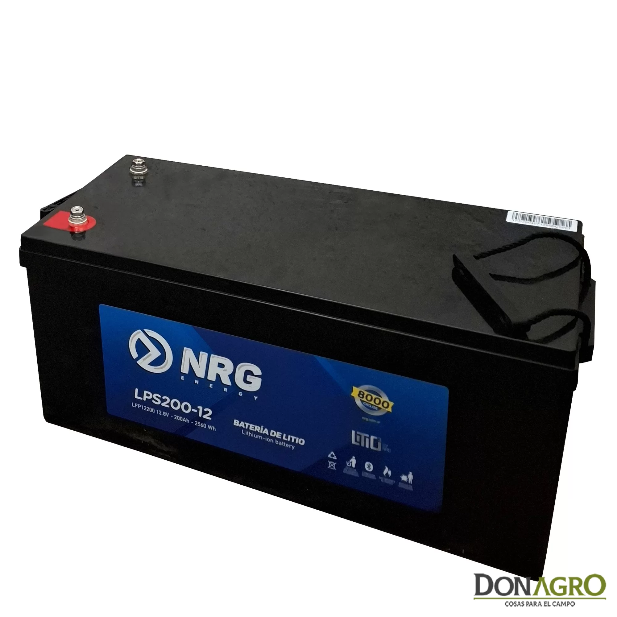 Bateria Solar de Litio 12v 200Amp Bluetooth 8000 Ciclos NRG