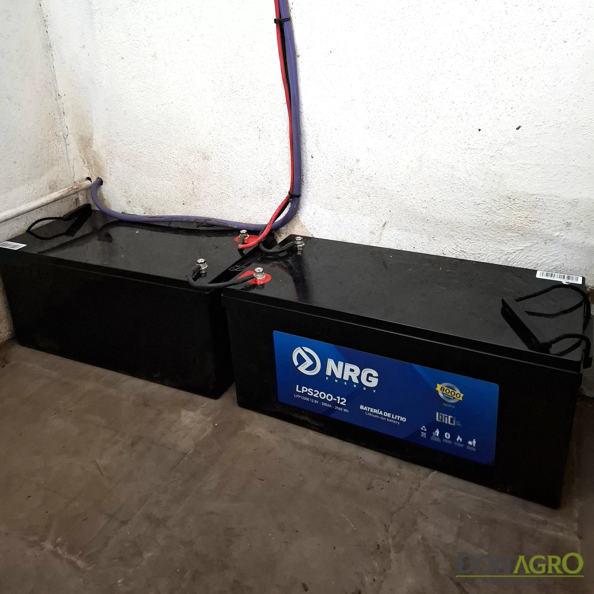Bateria Solar de Litio 12v 200Amp Bluetooth 8000 Ciclos NRG