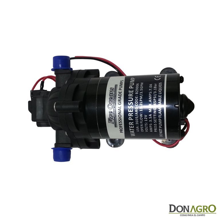 Bomba Presurizadora 12v 13.2 LPM 45 PSI Automatica Five Oceans