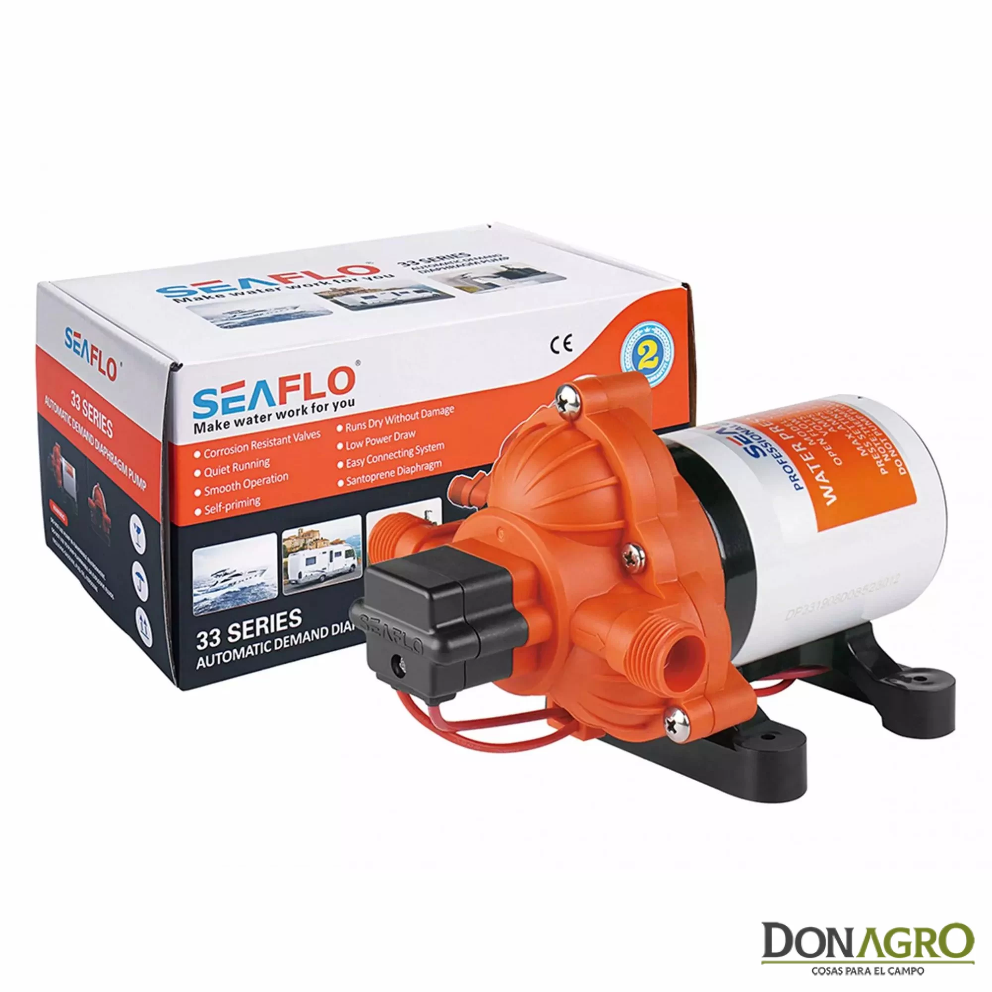 Bomba Presurizadora 12v 13.2 LPM 45 PSI Automatica Seaflo