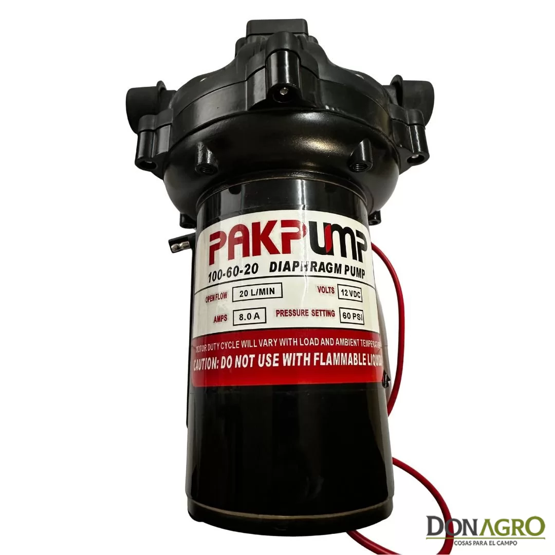 Bomba Presurizadora 12v PAKPUMP 20Lpm 60PSI Viton