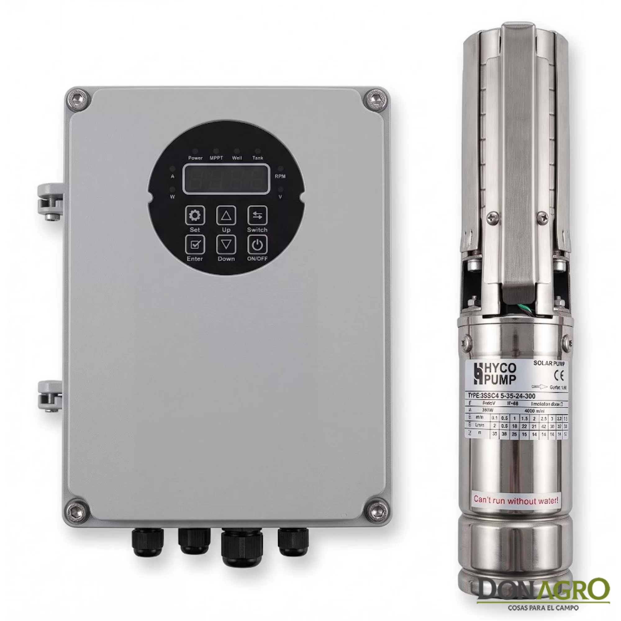 Bomba Solar hp 300 Watts 24v Pozo 3