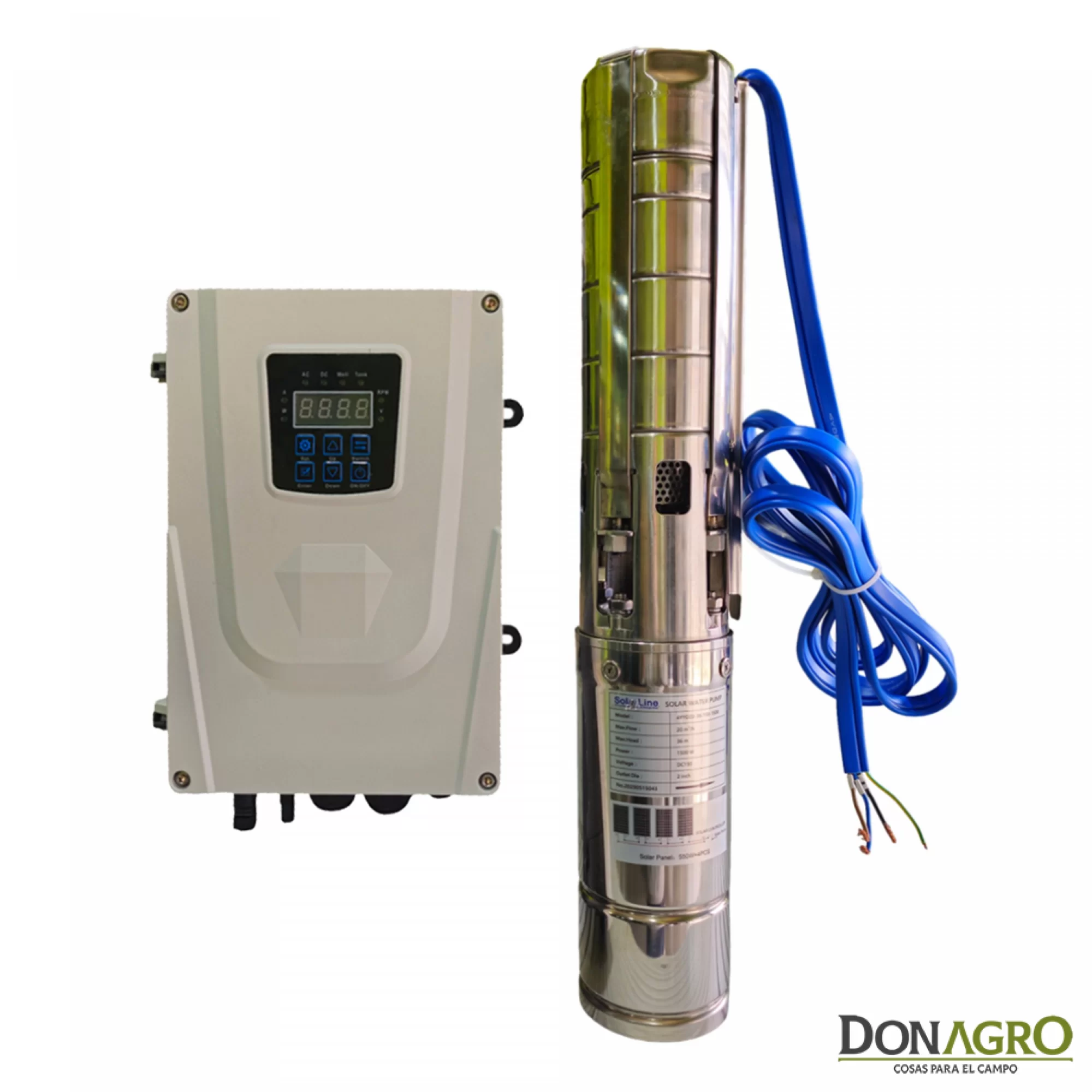 Bomba Solar Sumergible SOLARLINE 48V hasta 36 mts 