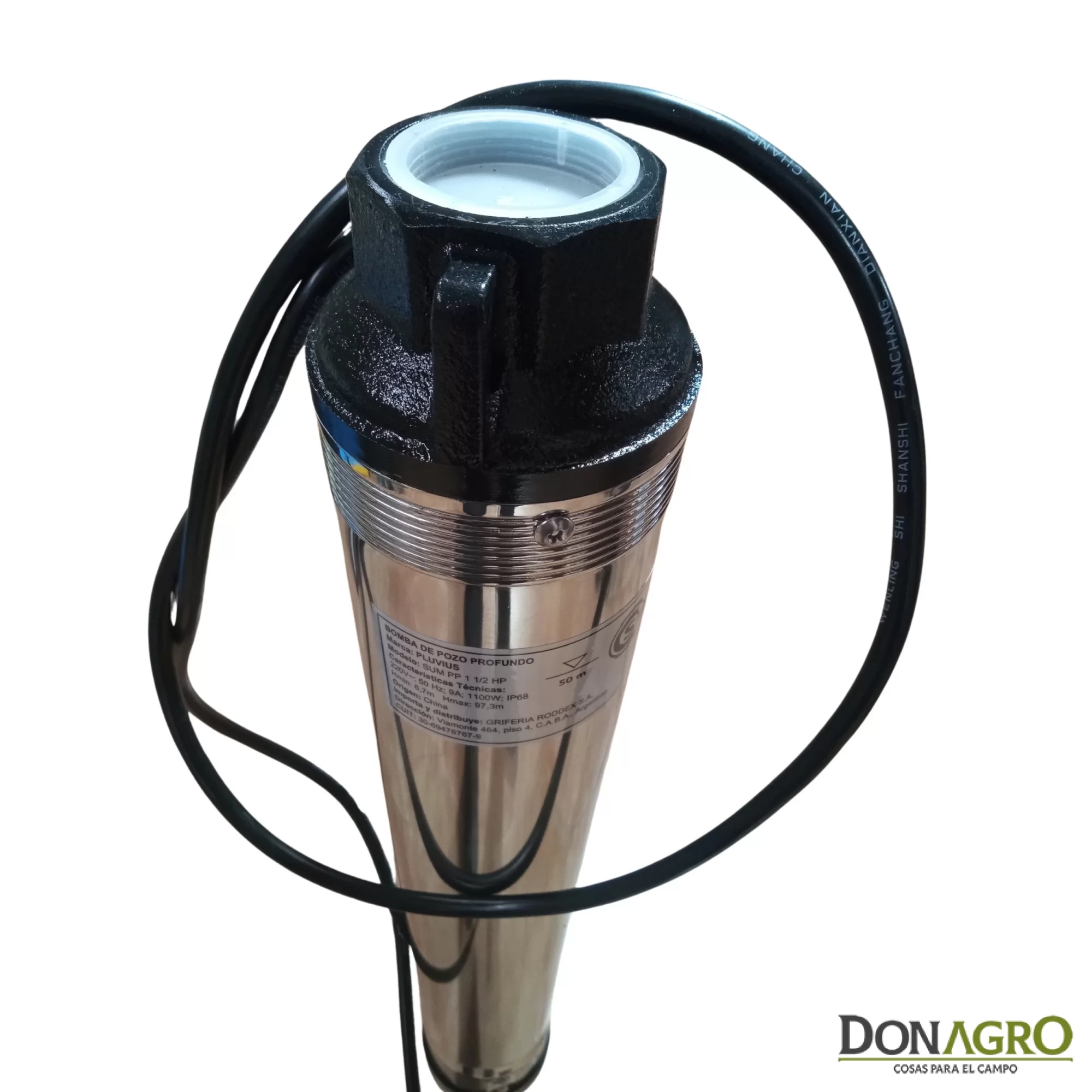 Bomba Sumergible Pluvius 1.5HP 220v 1 1/2