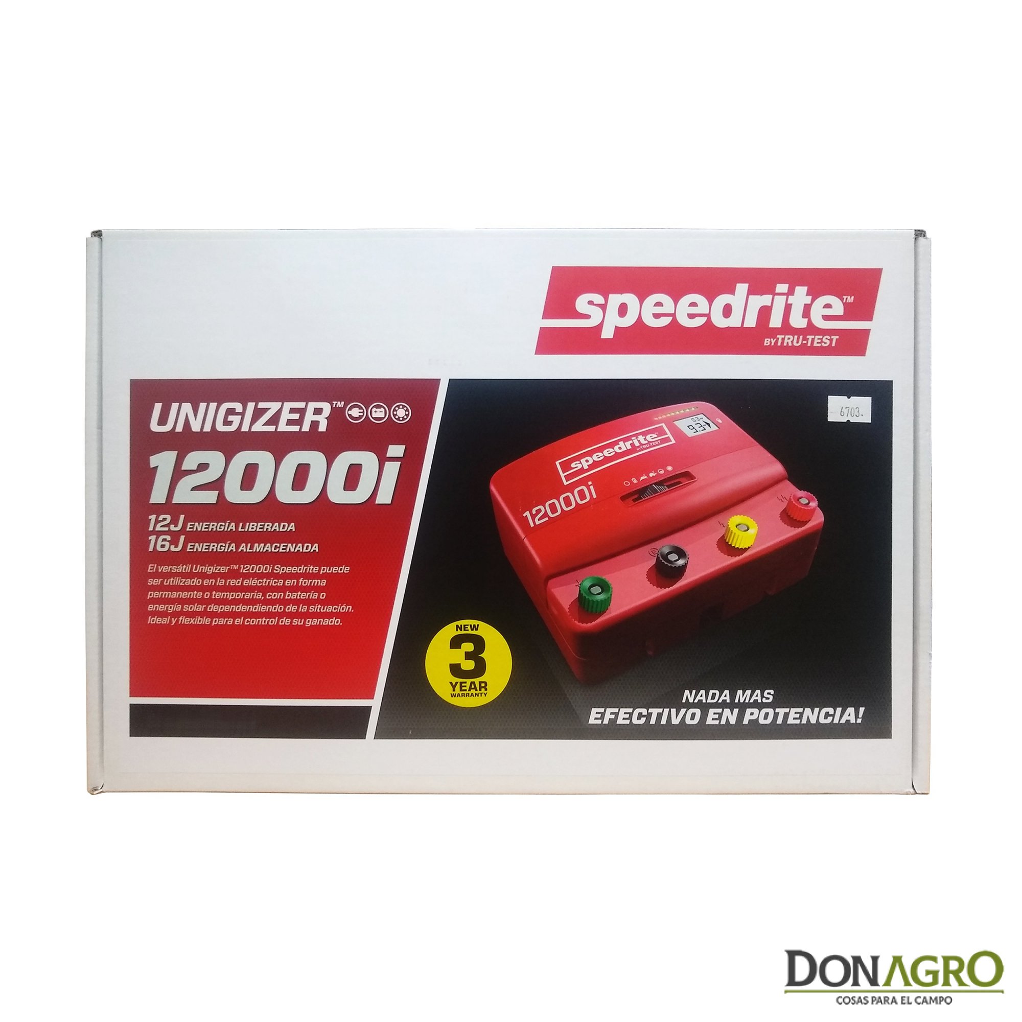 Boyero Electrificador 220v / 12v Speedrite 12000i 12j 120km