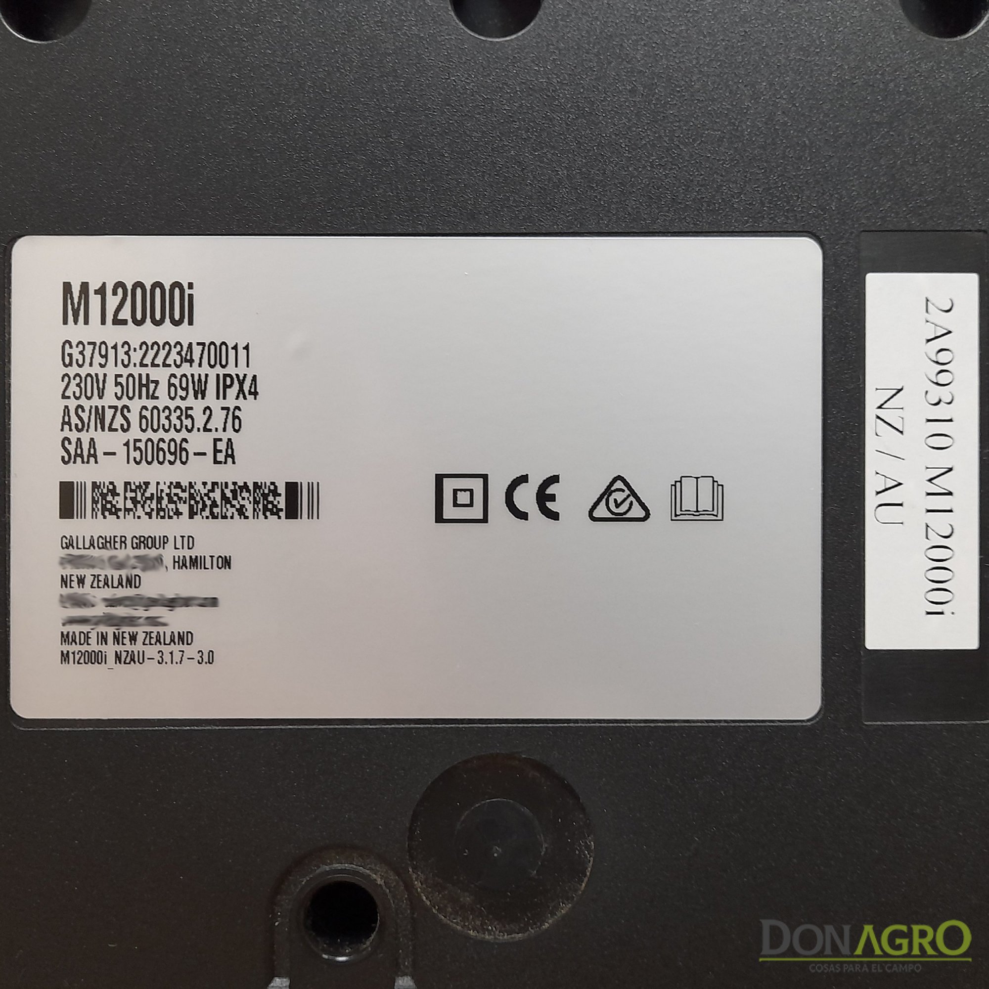 Boyero Electrificador 220v Gallagher M 12000i 120.0j 240km