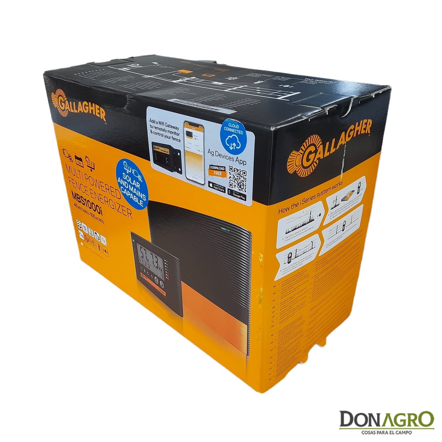 Boyero Electrificador 220v Gallagher MBS 1000i 10.0j 45km