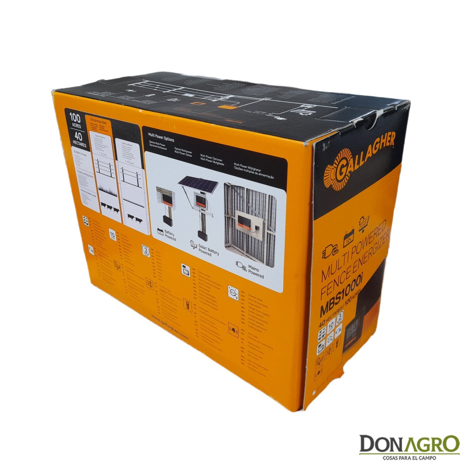Boyero Electrificador 220v Gallagher MBS 1000i 10.0j 45km