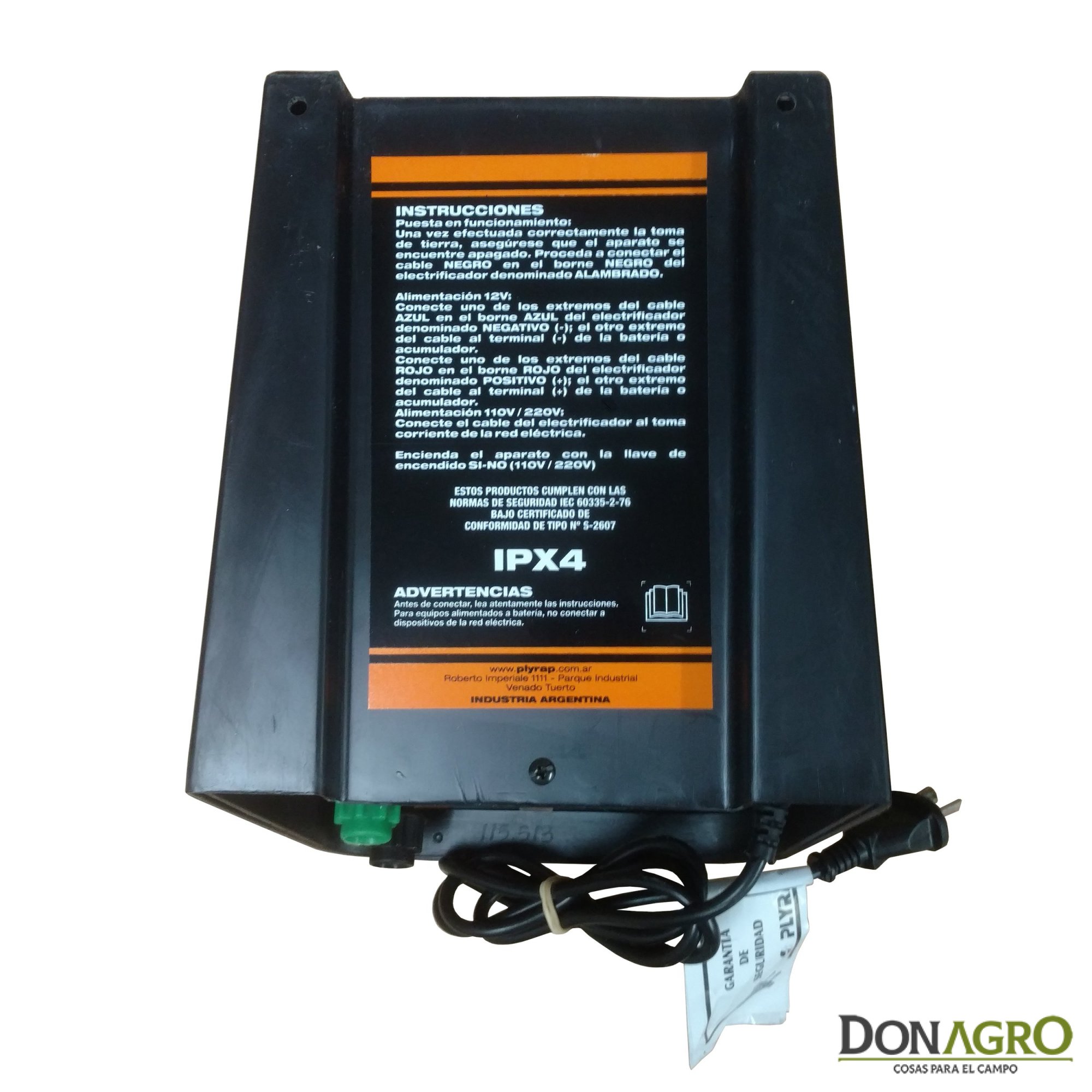 Boyero Electrificador 220v Plyrap 1.10j 20km