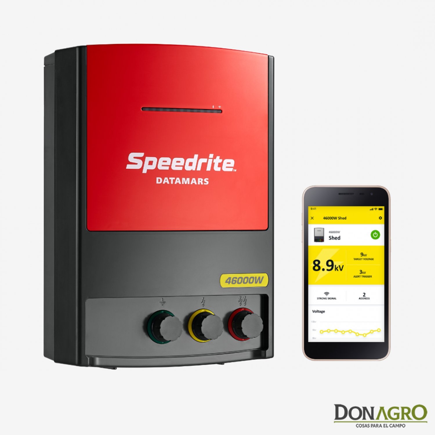 Boyero Electrificador 220v Speedrite Datamars 46000w 46j 460km