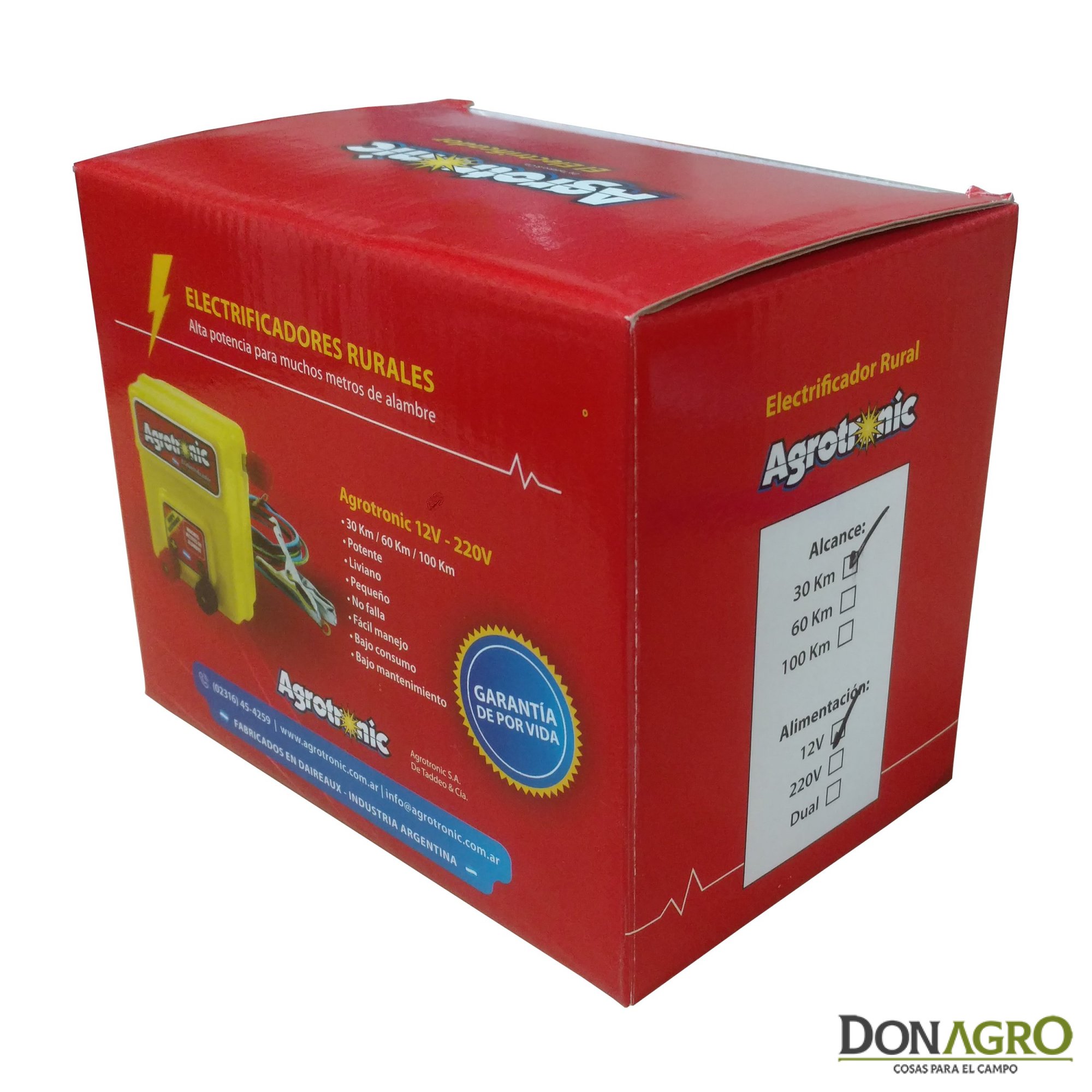Boyero Electrificador Solar Agrotronic ENERTIK 1.10j 30km