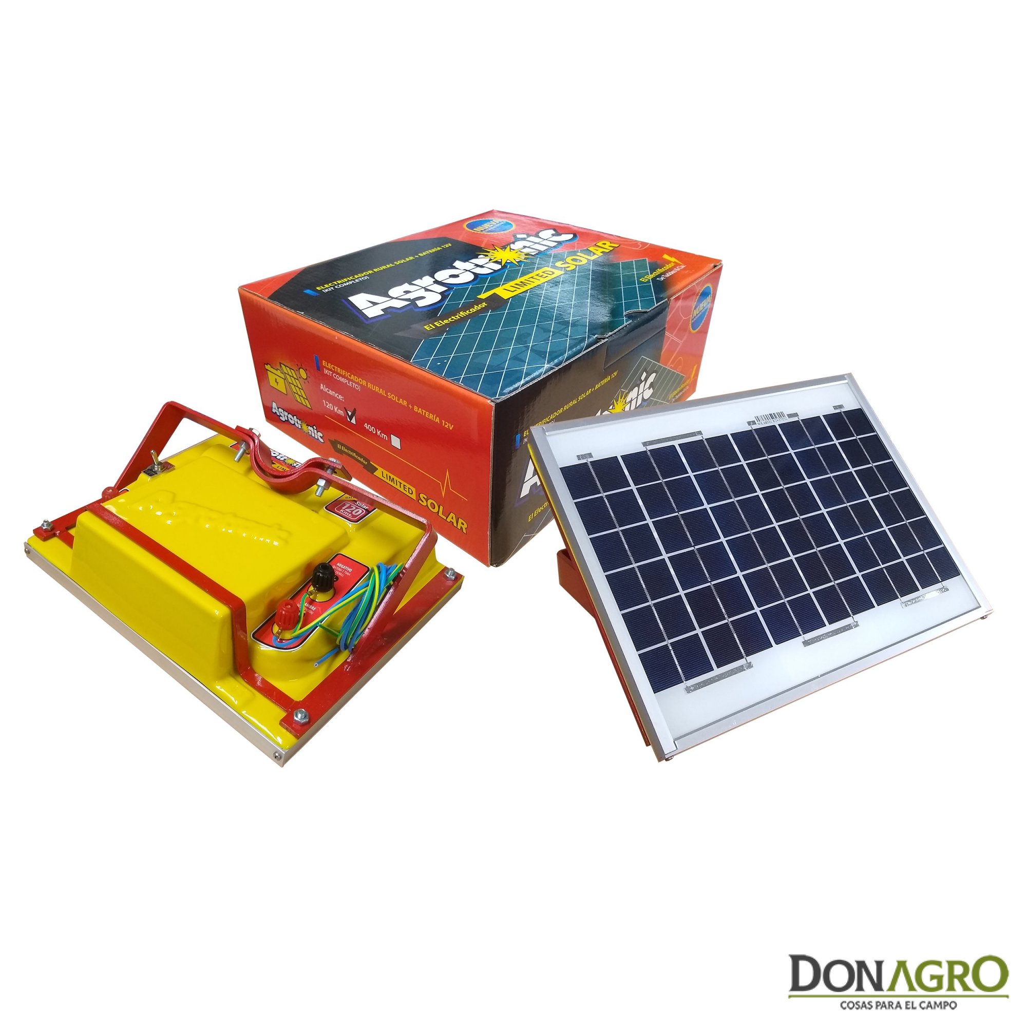 Boyero Electrificador Solar con bateria Agrotronic 3.2j 120km