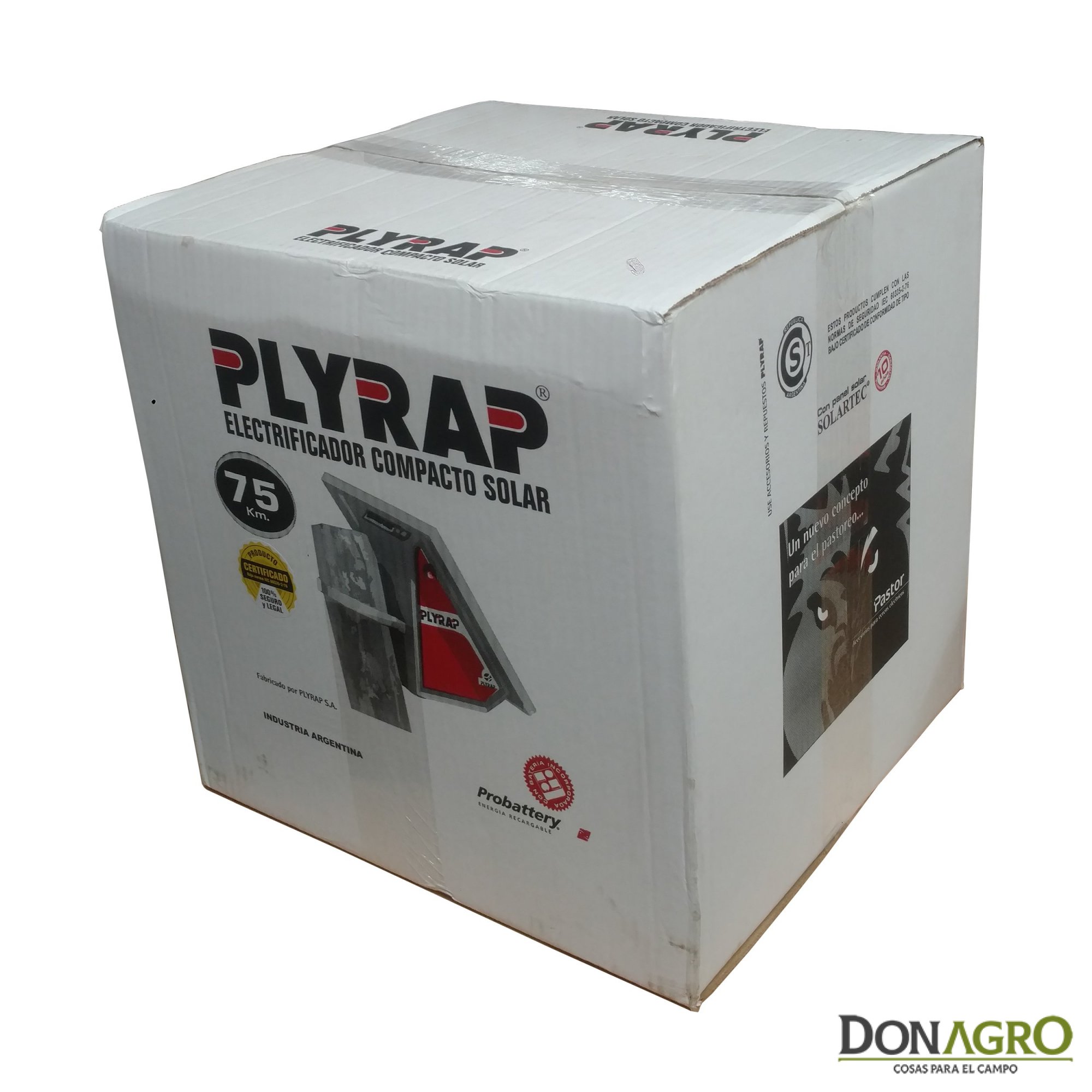 Boyero Electrificador Solar con Bateria Plyrap 3.9j 75km