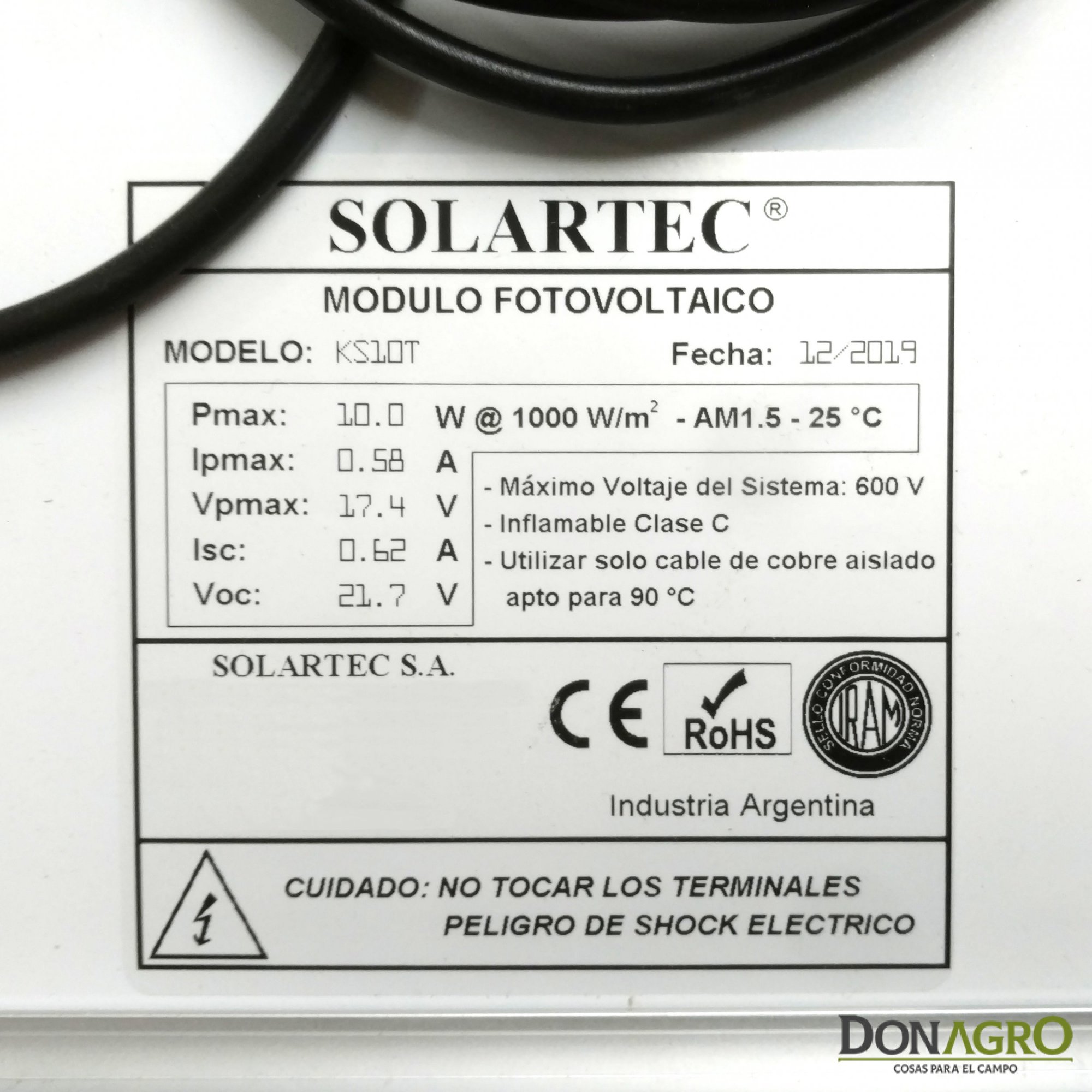 Boyero Electrificador Solar Plyrap SOLARTEC 0.5j 10km