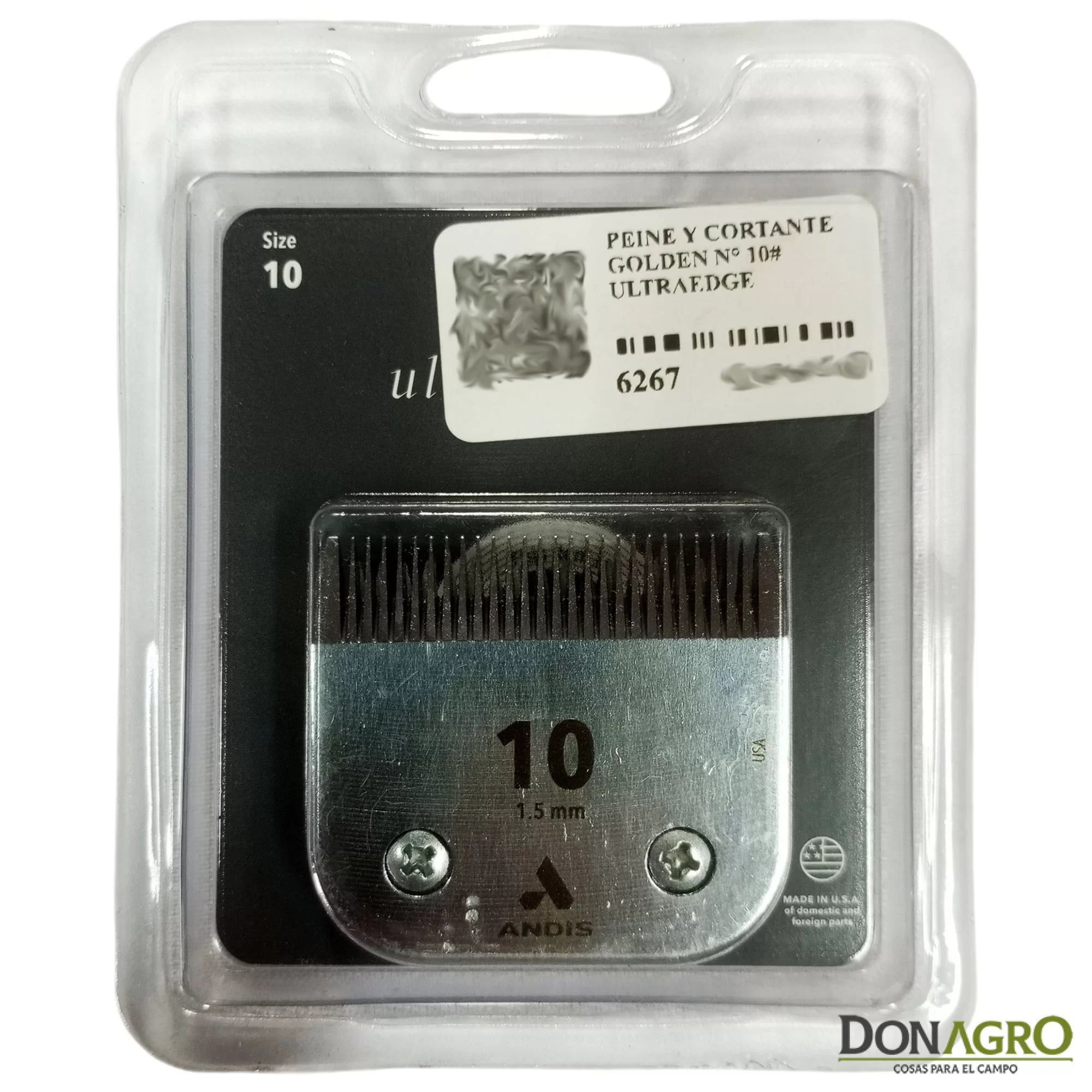 Cuchilla Andis N°10 UltraEdge 1.5mm