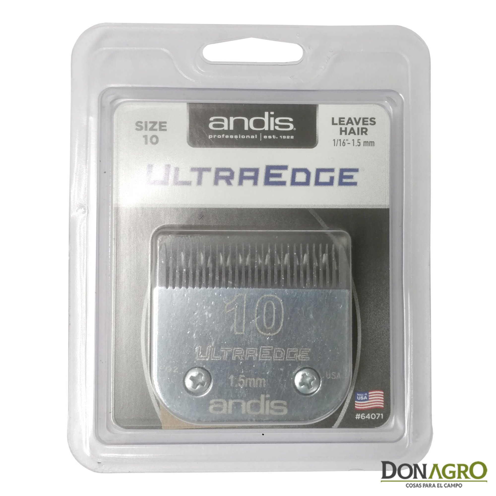 Cuchilla Andis N°10 UltraEdge 1.5mm