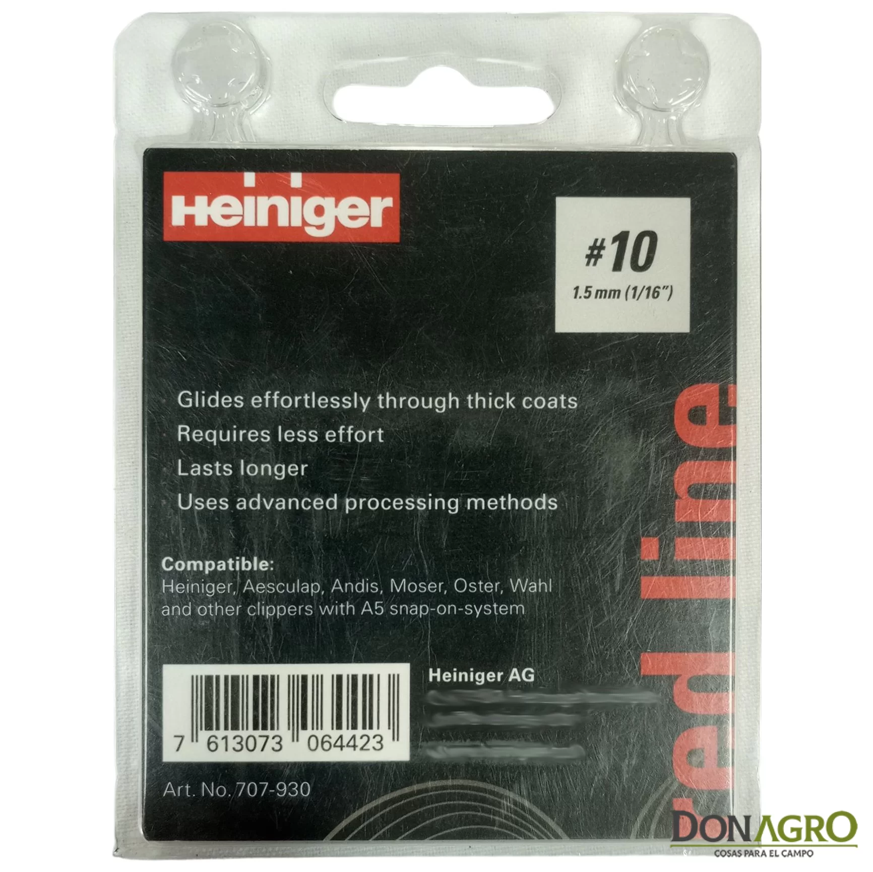 Cuchilla Heiniger Saphir N°10 1.5mm