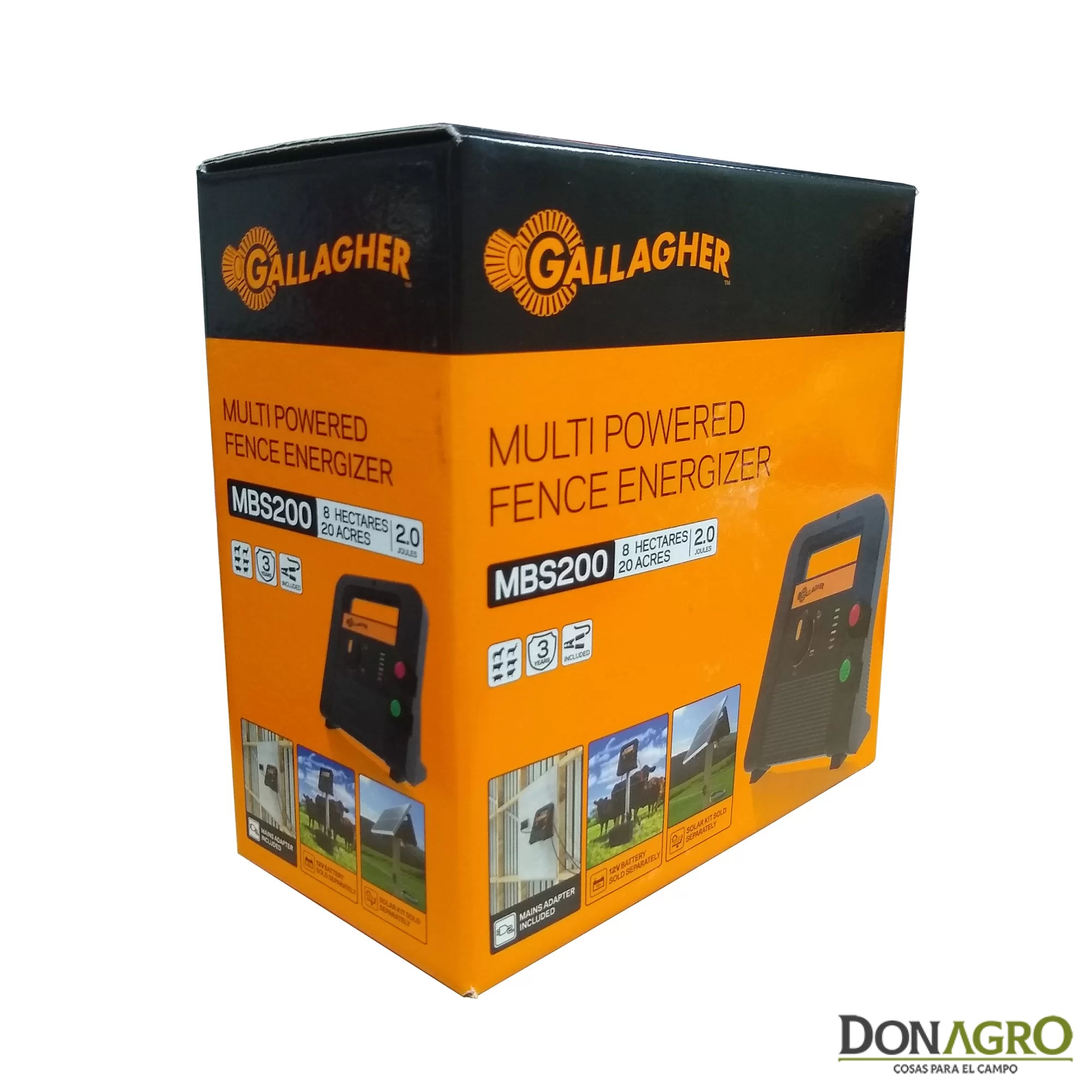 Electrificador 12v/220v Dual 2.0j Gallagher MBS200