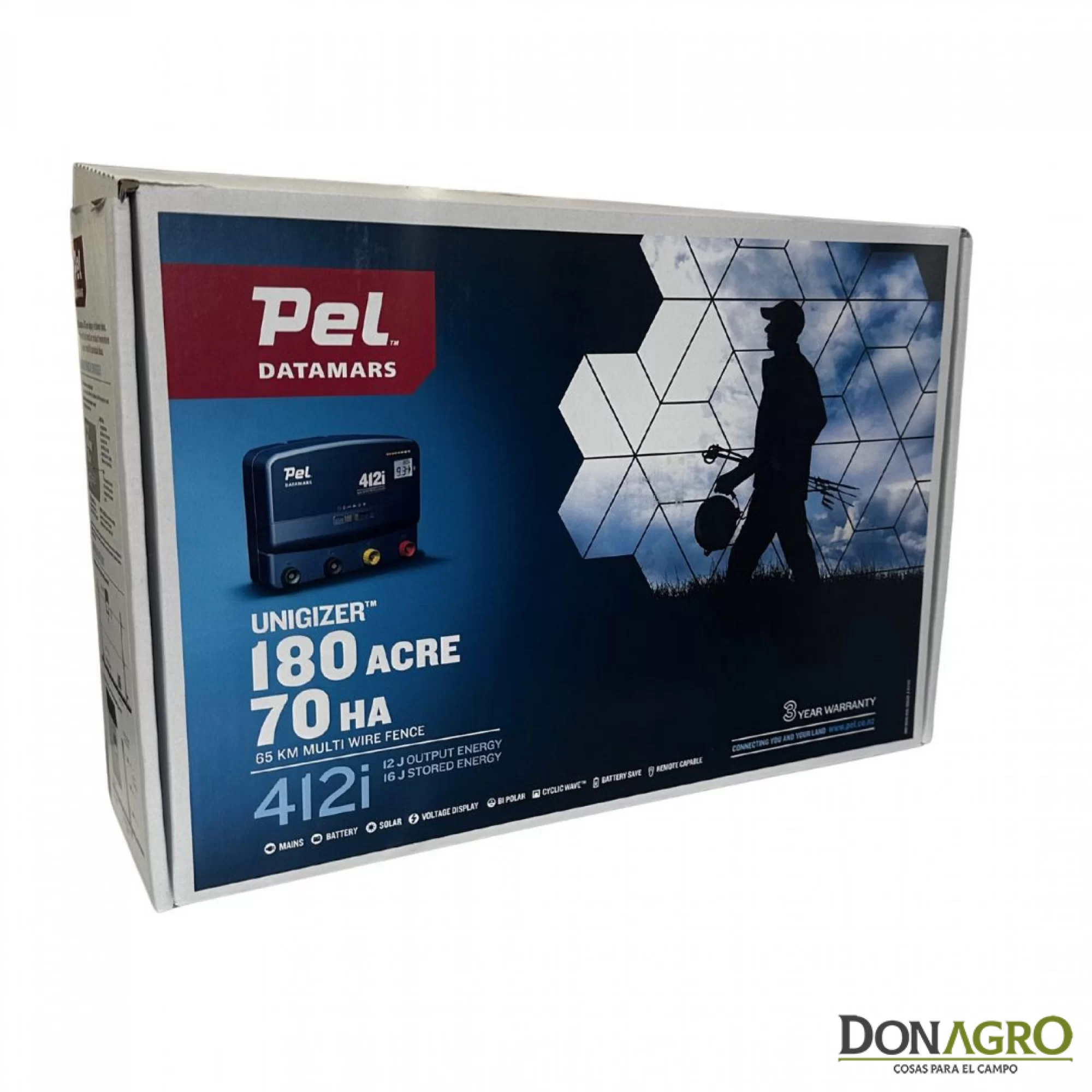 Electrificador 220v 12.0j 65 km 412i PEL DATAMARS