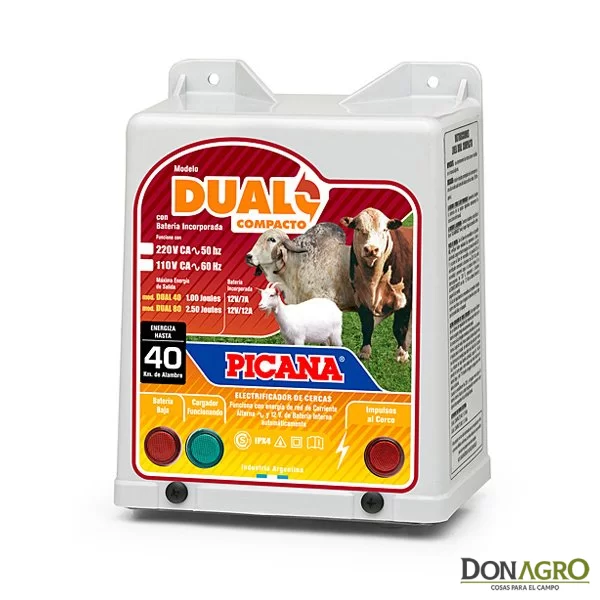 Electrificador Dual con batería Picana 1.0j 40km