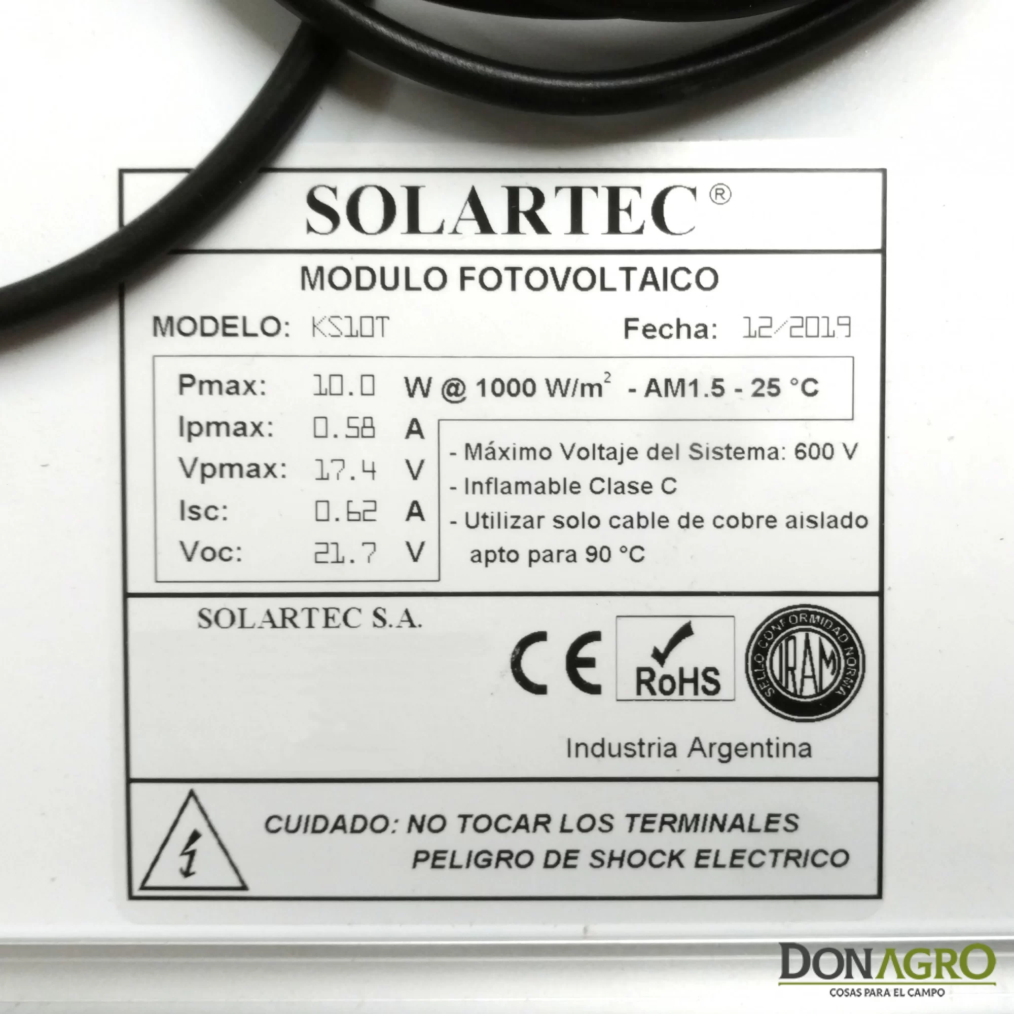 Electrificador Kit Solar 10km 0.5j Plyrap SOLARTEC