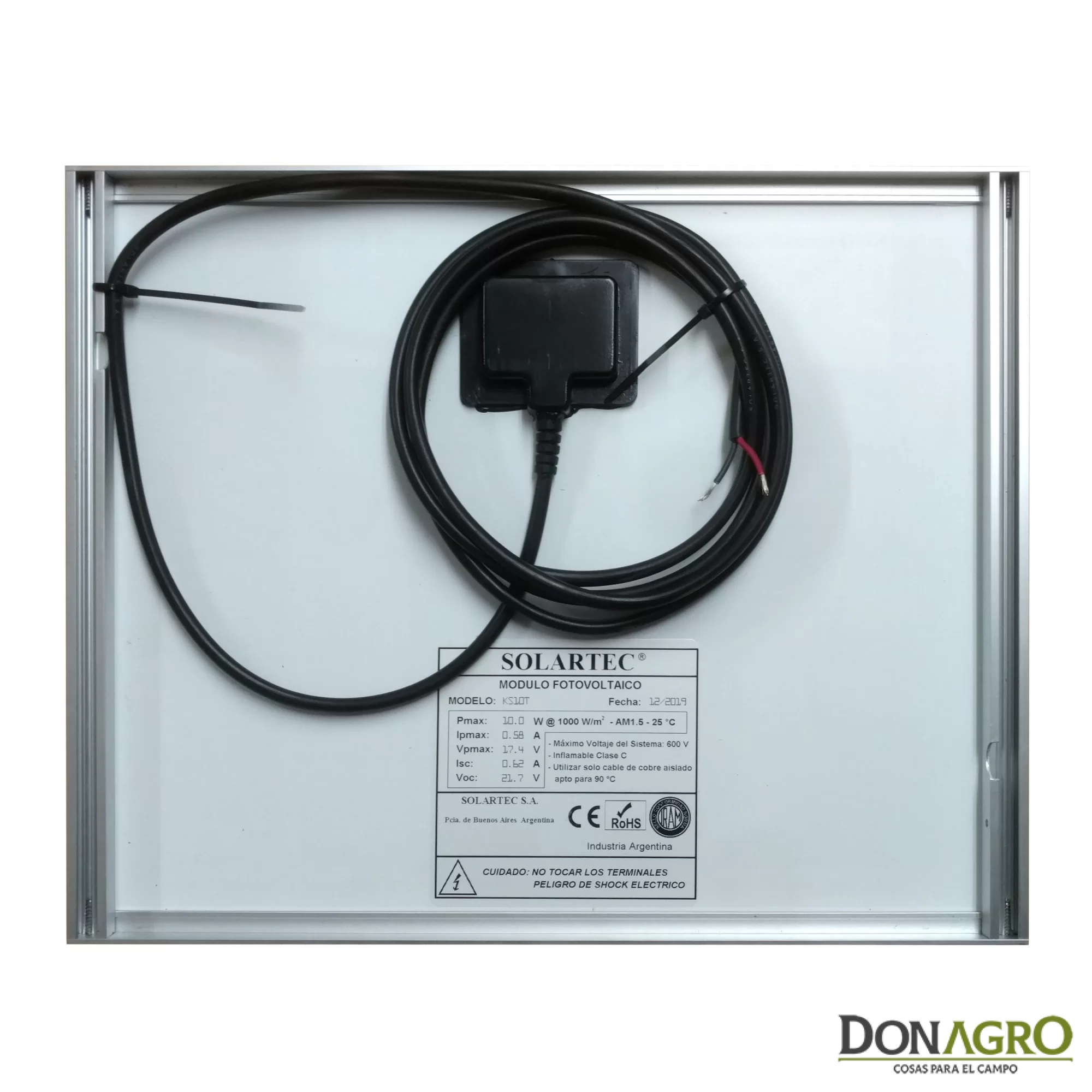 Electrificador Kit Solar 30km 1.10j Agrotronic SOLARTEC