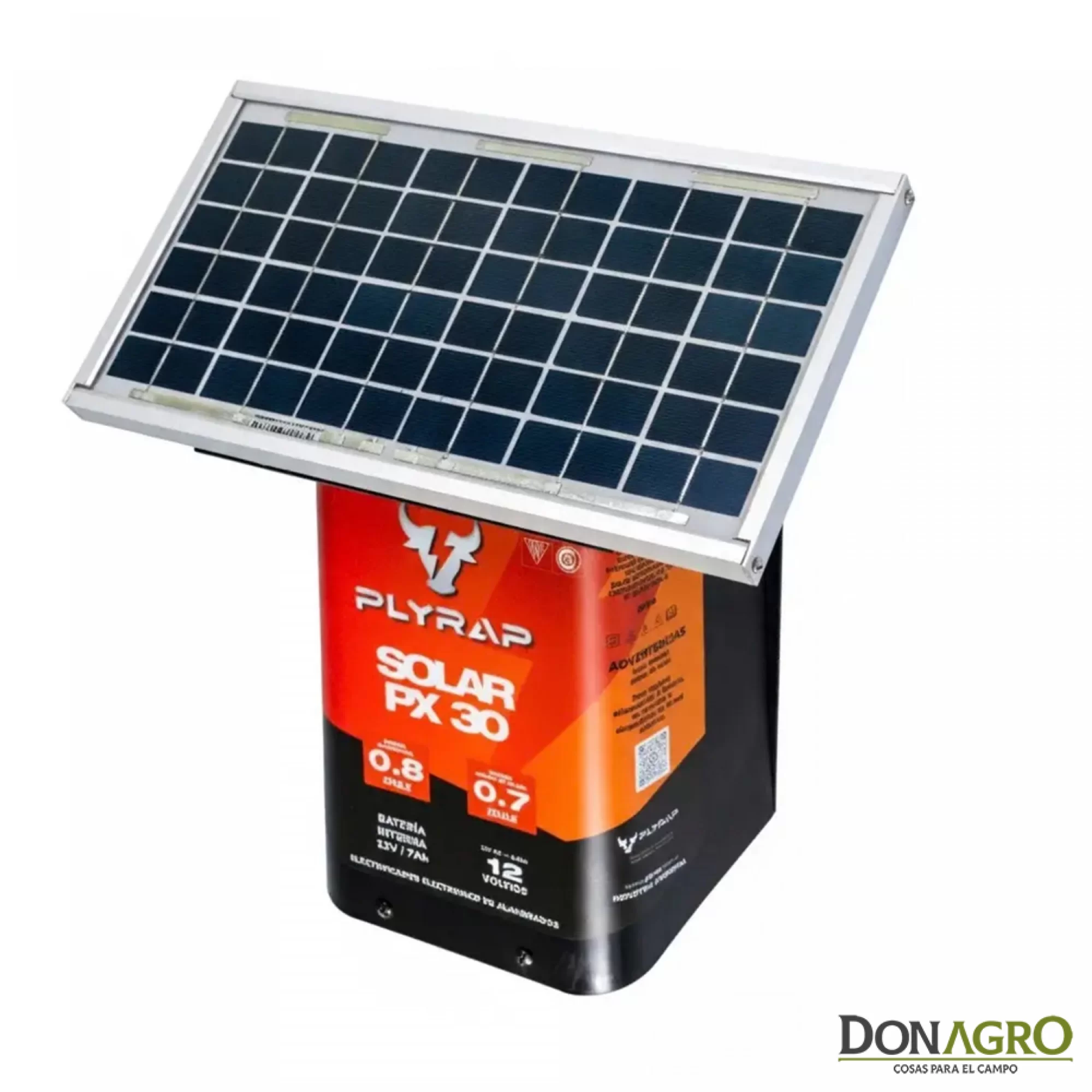 Electrificador Solar con Bateria 30km 0.7j Plyrap