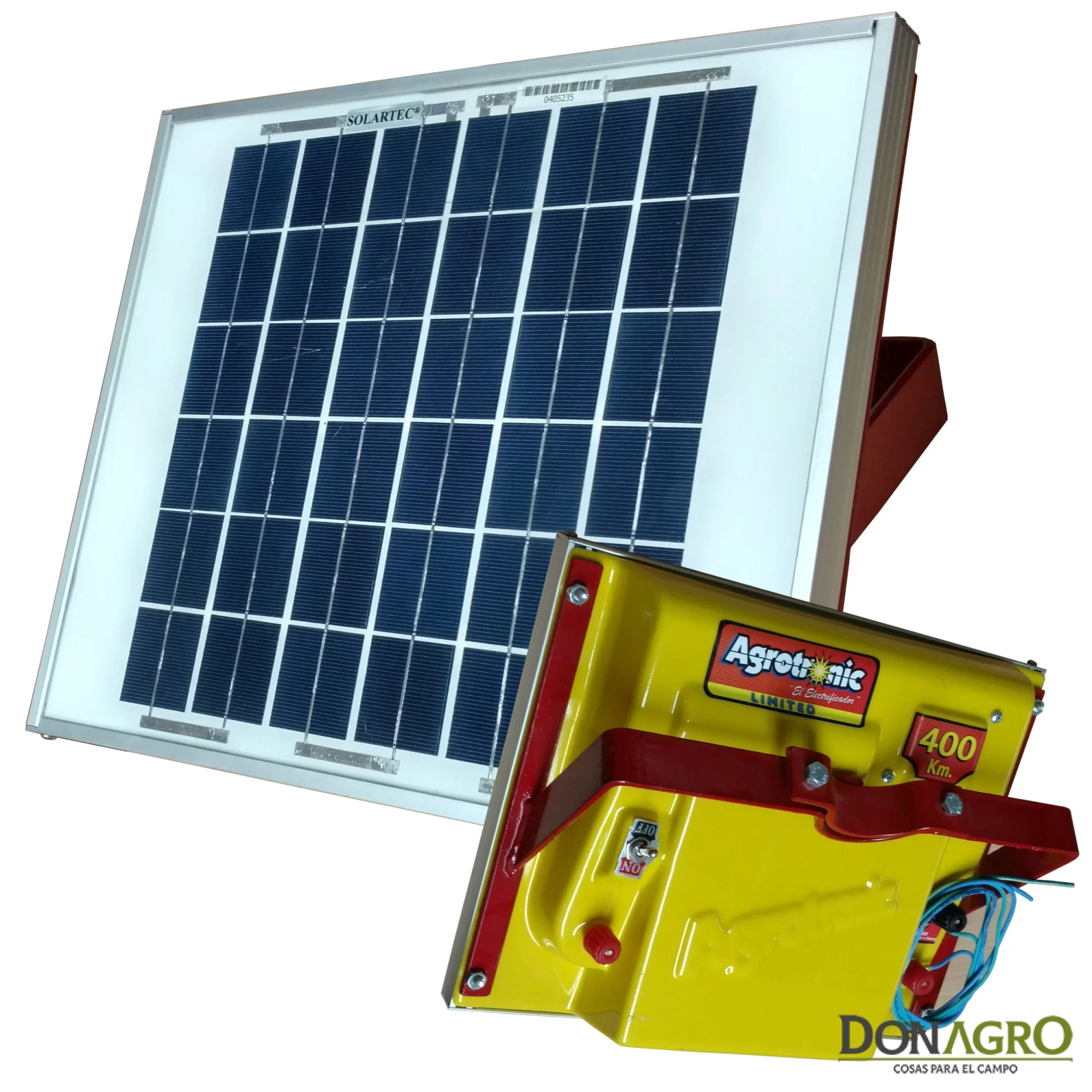 Electrificador Solar con bateria 400km 3.2j Agrotronic